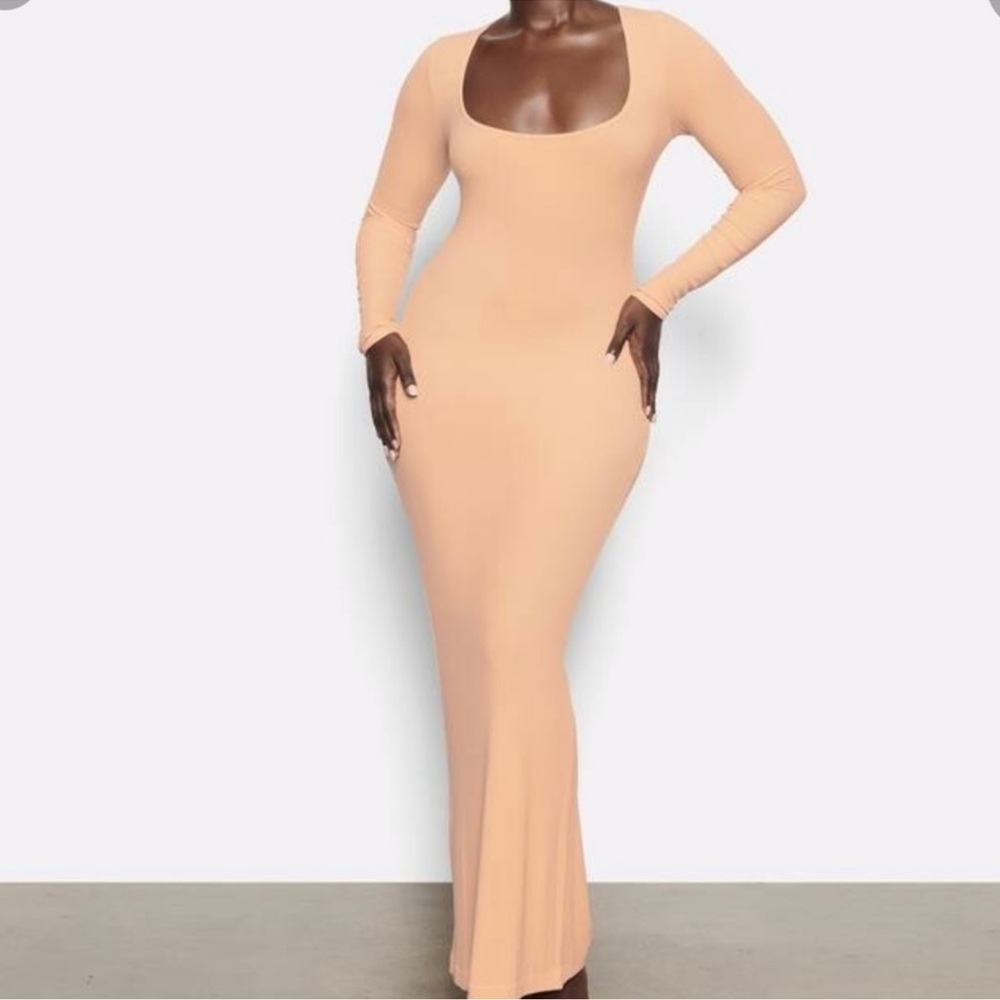 Skims Soft Lounge Long Sleeve Dress
